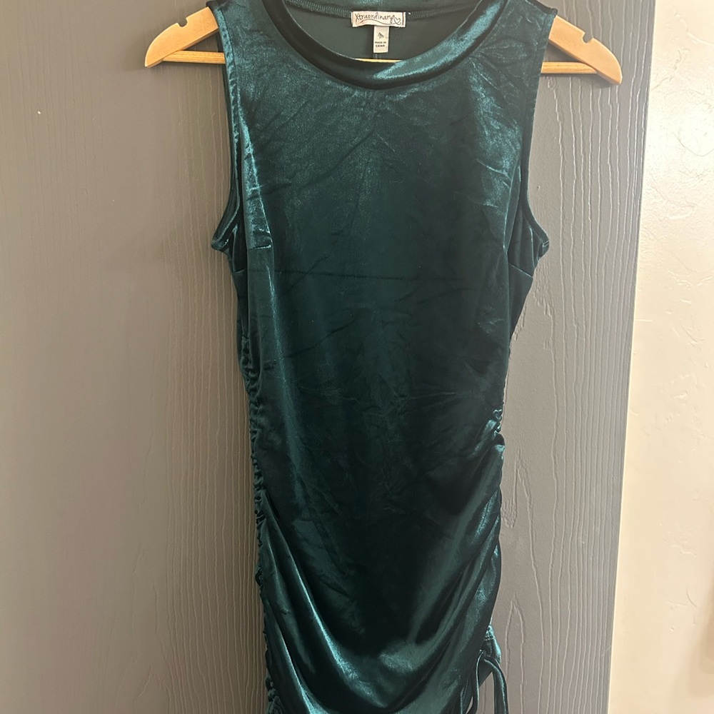Xtraordinary Green Sleeveless Bodycon Mini Dress